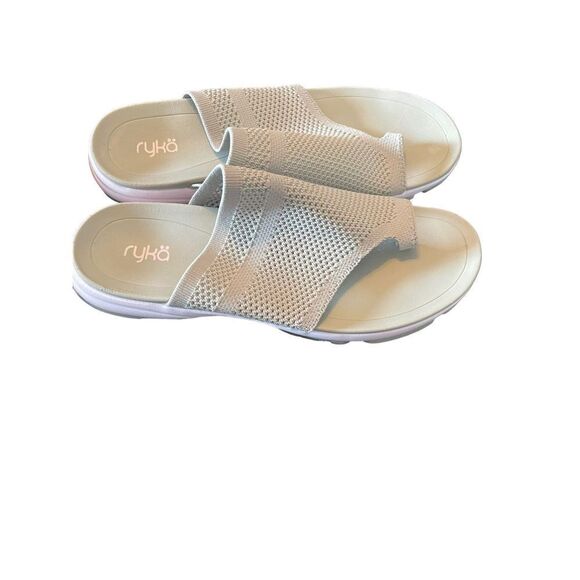 Ryka Womens Light Green Fabric Knit Margo Toe Ring Slip On Sandal Size 7 - Picture 10 of 14